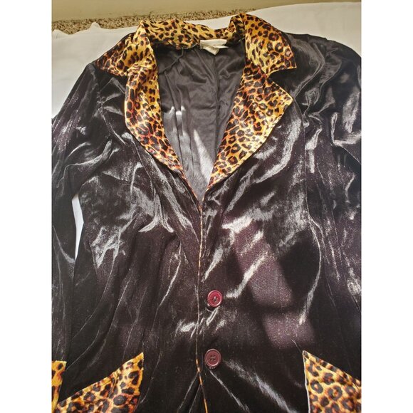 Pimp Daddy Cheetah Print Halloween Costume Adult Large - Picture 2 of 4